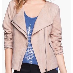 Moto Jacket Super Soft Faux Suede w/ Pockets